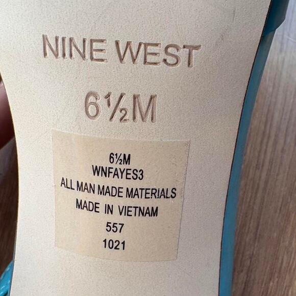 Nine west vintage clear blue slingbacks - Picture 6 of 6